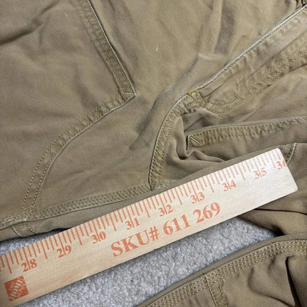 Carhartt Pants Mens 34x32 Tan Rugged Flex Relaxed Fit Work Carpenter Utility - Picture 7 of 16